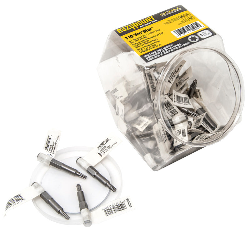 EAZYPOWER Eazypower 2205 Power Bit, T10 Drive, Torx Drive, 2 in L TOOLS EAZYPOWER