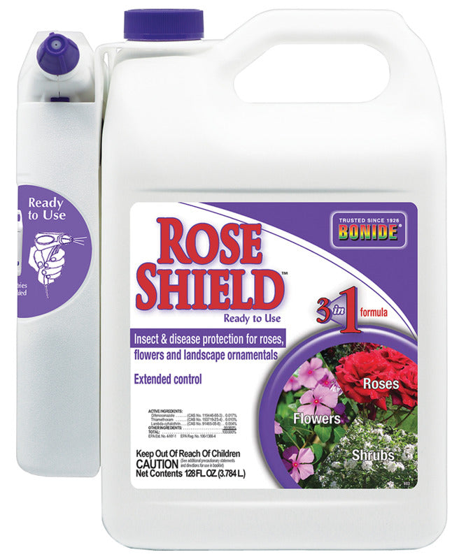 BONIDE Bonide Rose Shield 983 RTU Insecticide with Power Spray, Liquid, Spray Application, 1 gal LAWN & GARDEN BONIDE