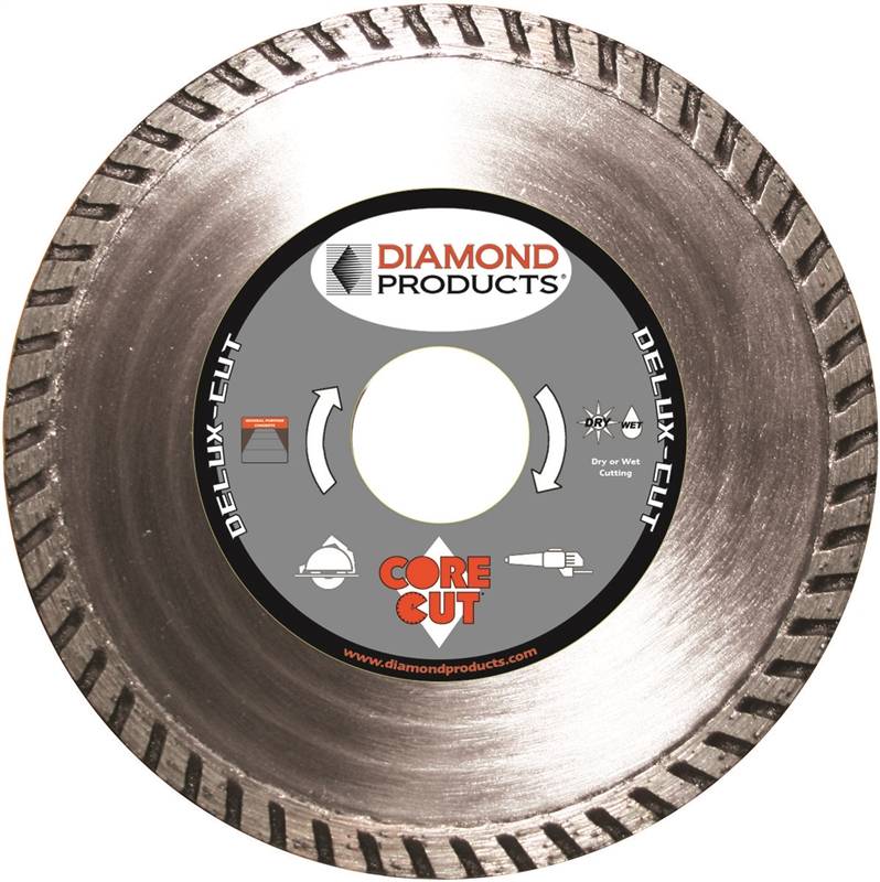 DIAMOND PRODUCTS Diamond Products 21124 Circular Blade, 4 in Dia, 7/8 in Arbor, Diamond Cutting Edge TOOLS DIAMOND PRODUCTS