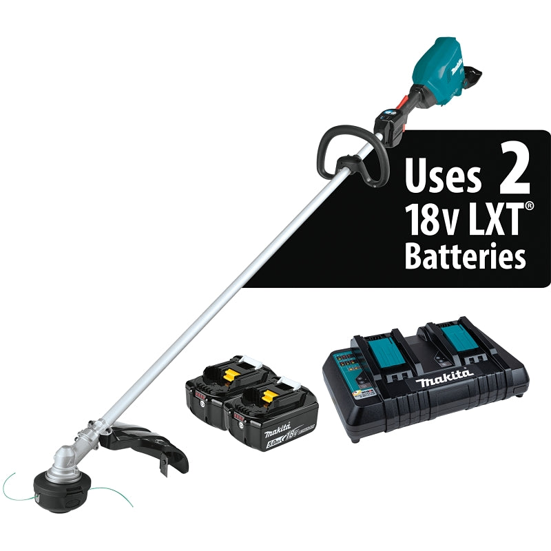 MAKITA Makita XRU18PT Brushless String Trimmer Kit, Battery Included, 5 Ah, 18 V, Lithium-Ion, 3-Speed, 0.08 in Dia Line OUTDOOR LIVING & POWER EQUIPMENT MAKITA