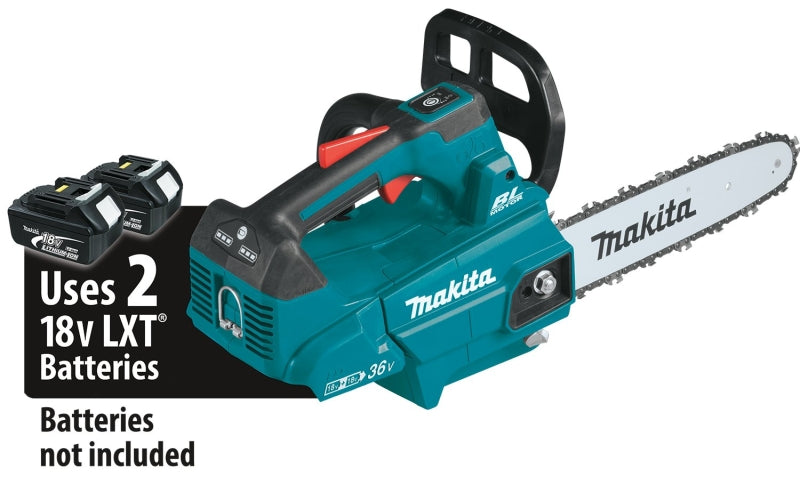 MAKITA Makita XCU08Z Brushless Chainsaw, Tool Only, 18 V, Lithium-Ion, 14 in L Bar, 3/8 in Pitch, 90PX, 90PX Chain OUTDOOR LIVING & POWER EQUIPMENT MAKITA   