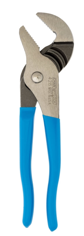 CHANNELLOCK Channellock SpeedGrip Series 428X Tongue and Groove Plier, 8.45 in OAL, 1.2 in Jaw, Non-Slip Adjustment, Blue Handle TOOLS CHANNELLOCK