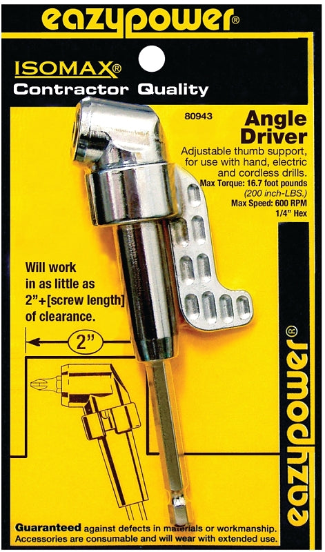 EAZYPOWER Eazypower 80943 Angle Driver, Steel TOOLS EAZYPOWER