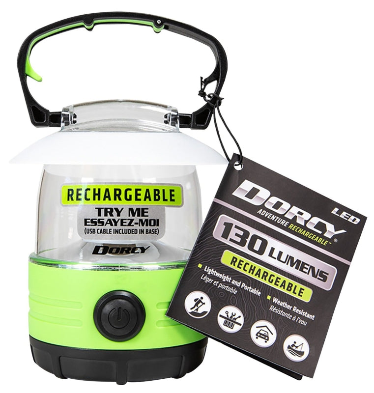 DORCY Dorcy Adventure Series 41-1360 Table Lantern, Lithium-Ion, Rechargeable Battery, LED Lamp, Aluminum, Green ELECTRICAL DORCY