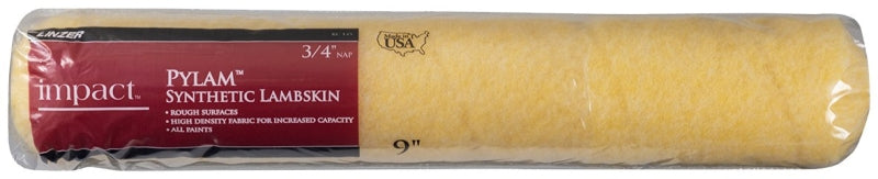 LINZER Linzer IMPACT Series RC145-18IN Paint Roller Cover, 3/4 in Thick Nap, 18 in L, Polyester/Pylam Synthetic Lambskin Cover PAINT LINZER
