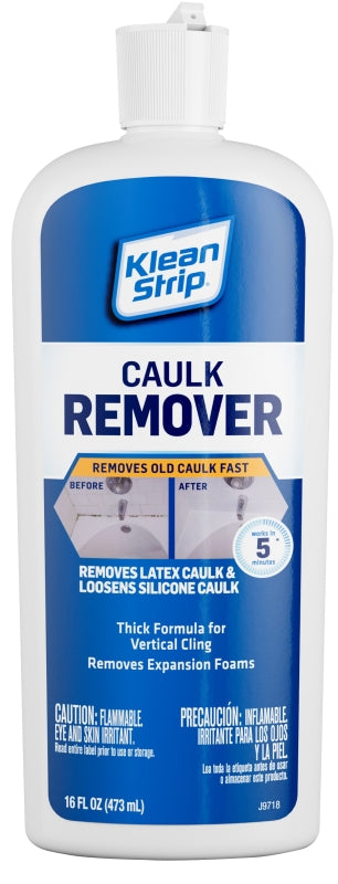 KLEAN STRIP Klean Strip EKCR675 Caulk Remover, Liquid, Solvent-Like, White, 16 fl-oz CLEANING & JANITORIAL SUPPLIES KLEAN STRIP   