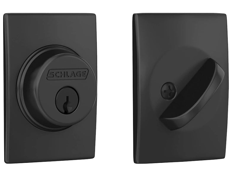 SCHLAGE LOCK Schlage B Series B60 CEN 622 Deadbolt, Century, 0.879 in L x 2.5 in W x 3.5 in H Dimensions, 1 Grade, SC1 Key, Metal HARDWARE & FARM SUPPLIES SCHLAGE LOCK