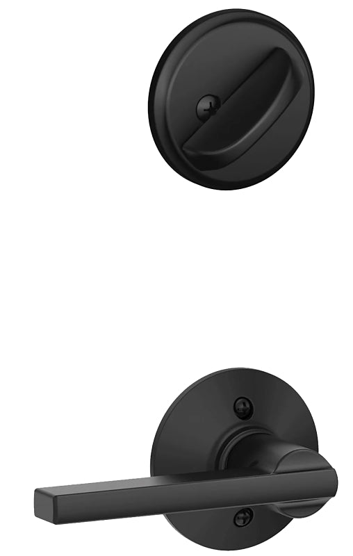 SCHLAGE LOCK Schlage F Series F59 LAT 622 Lever Trim Set, 1 Grade, Mechanical Lock, Different Key, Metal, Matte Black, Lever Handle HARDWARE & FARM SUPPLIES SCHLAGE LOCK