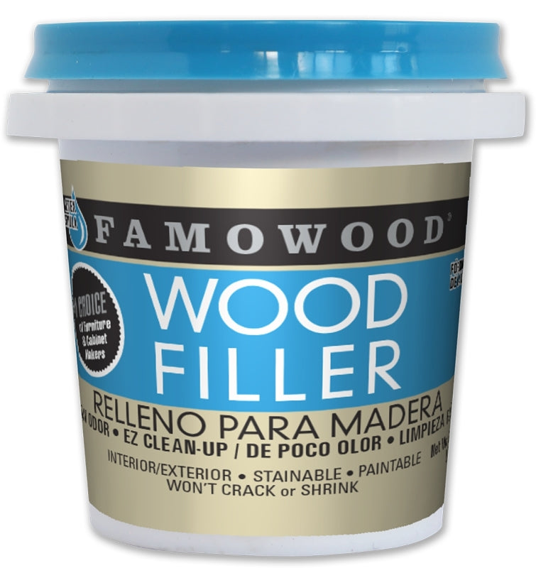 FAMOWOOD Famowood 40042142 Wood Filler, Paste, Walnut, 0.25 pt PAINT FAMOWOOD