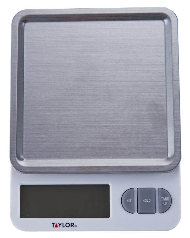 TAYLOR Taylor 5270842 Digital Kitchen Scale, 11 lb, Backlit Display, Plastic/Stainless Steel Housing Material HOUSEWARES TAYLOR   