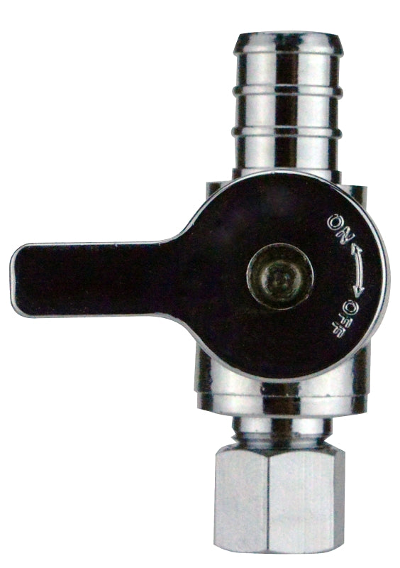 APOLLO Apollo Valves APXVS1214C Ice Maker Straight Stop Valve, 1/2 x 1/4 in Connection, Barb x Compression, 200 psi Pressure PLUMBING, HEATING & VENTILATION APOLLO