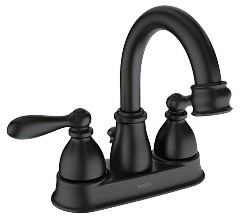 MOEN Moen Caldwell Series WS84667BL High-Arc Bathroom Faucet, 1.2 gpm, 2-Handle, 3-Faucet Hole, Metal, Matte Black PLUMBING, HEATING & VENTILATION MOEN
