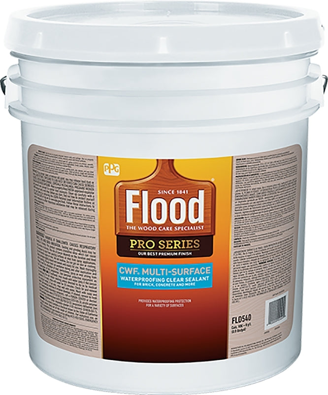 FLOOD Flood CWF Multi-Surface FLD540XI-05 Waterproof Sealant, Liquid, Clear, 5 gal PAINT FLOOD   