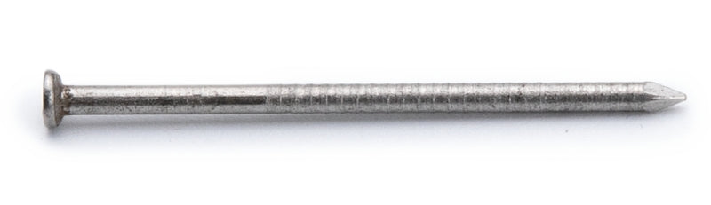 PRO-FIT ProFIT 0241138 Siding Nail, 6D, 2 in L, 304 Stainless Steel, Checkered Brad Head, Ring Shank, 1 lb