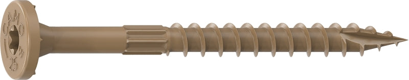 CAMO Camo 0355150 Framing Screw, 0.16 in Thread, 2-1/2 in L, Flat Head, Star Drive, Slash Point, PROTECH Ultra 4 Coated, 50 HARDWARE & FARM SUPPLIES CAMO