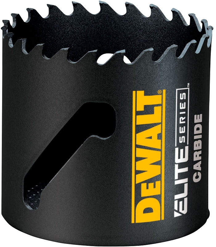 DEWALT DEWALT ELITE Series DAH32 Hole Saw, 2 in Dia, 1-3/4 in D Cutting, 1/2 in Arbor, 3 TPI, Carbide Cutting Edge TOOLS DEWALT