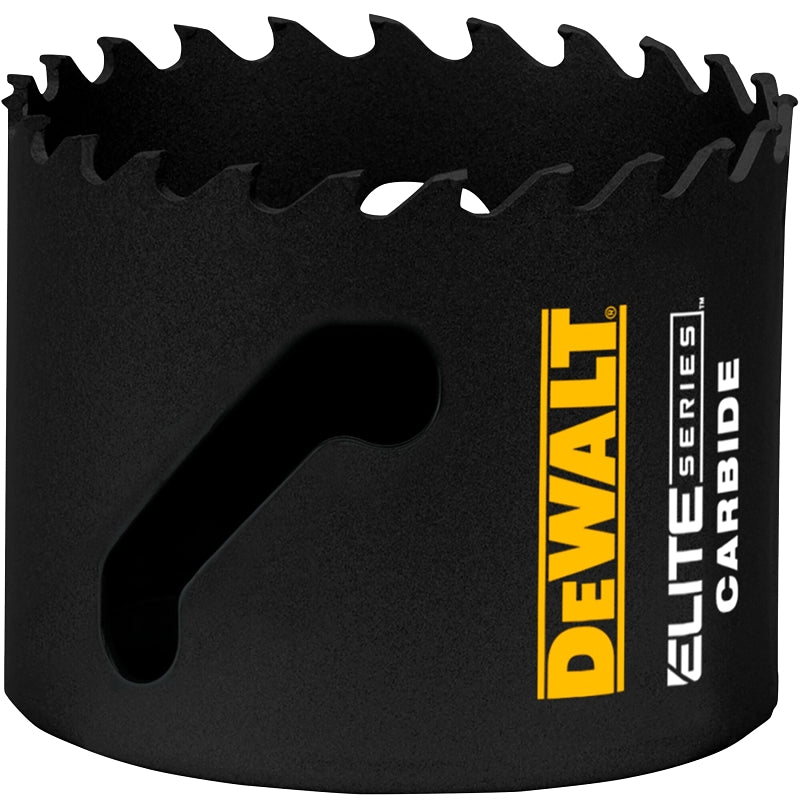 DEWALT DEWALT ELITE Series DAH3214 Hole Saw, 2-1/4 in Dia, 1-3/4 in D Cutting, 1/2 in Arbor, 3 TPI, Carbide Cutting Edge TOOLS DEWALT