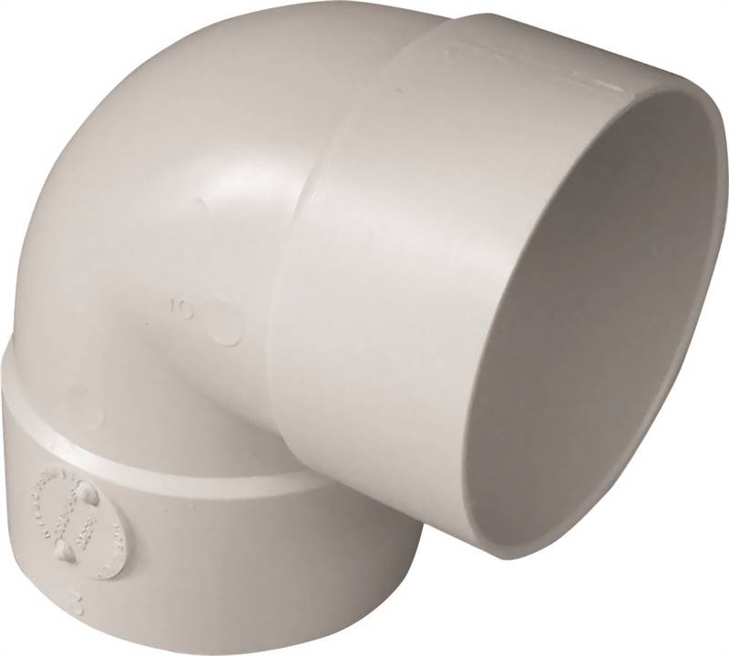 IPEX USA LLC-CANPLAS Canplas 414153BC Short Turn Pipe Elbow, 3 in, Hub, 90 deg Angle, PVC PLUMBING, HEATING & VENTILATION IPEX USA LLC-CANPLAS