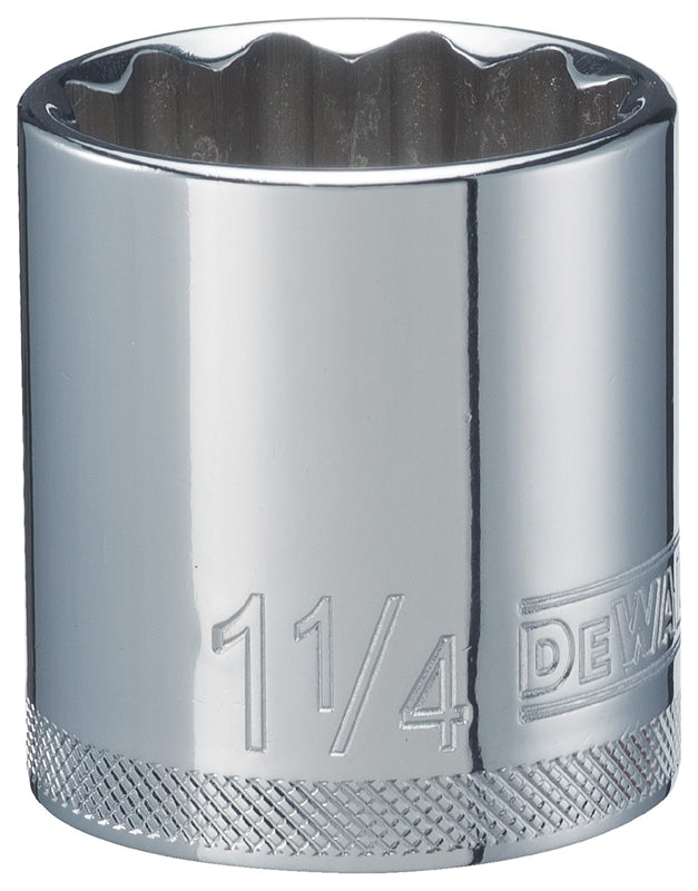 DEWALT DeWALT DWMT86474OSP Hand Socket, 1-1/4 in Socket, 1/2 in Drive, 12-Point, Vanadium Steel, Polished Chrome TOOLS DEWALT   