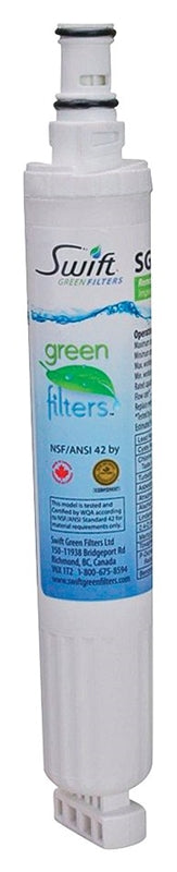 SWIFT GREEN FILTERS Swift Green Filters SGF-W10 Refrigerator Water Filter, 0.5 gpm, Coconut Shell Carbon Block Filter Media PLUMBING, HEATING & VENTILATION SWIFT GREEN FILTERS   
