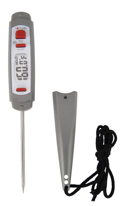 TAYLOR PRECISION PRODUCTS THERMOMETER DIG PEN WTRPRF GRY HOUSEWARES TAYLOR PRECISION PRODUCTS   