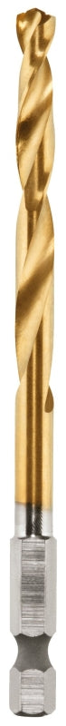 MILWAUKEE Milwaukee SHOCKWAVE 48-89-4612 Impact Drill Bit, 15/64 in Dia, 4.13 in OAL, Twist Flute, 1/4 in Dia Shank, Hex Shank TOOLS MILWAUKEE