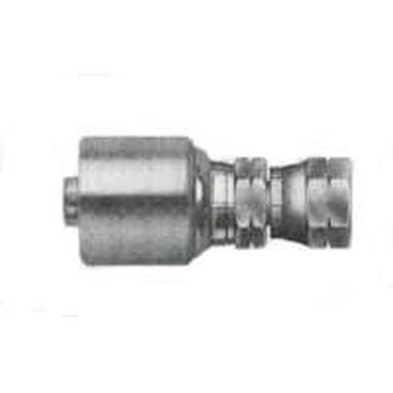 GATES Gates MegaCrimp G25200-0606 Hose Coupling, 5/8-18, Crimp x Flare, Straight Angle, Steel, TuffCoat HARDWARE & FARM SUPPLIES GATES