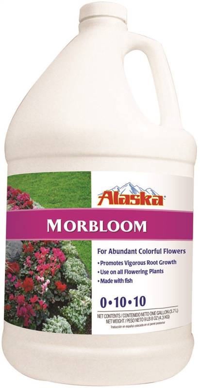 ALASKA Alaska 100099252 Morbloom Fertilizer, 1 gal Bottle, Liquid, 0-10-10 N-P-K Ratio