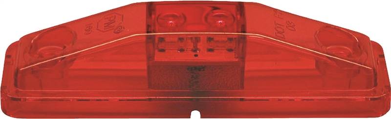 PETERSON MFG PM V169KR Marker Light Kit, 9 to 16 V, LED Lamp, Red Lens, Surface Mounting AUTOMOTIVE PETERSON MFG   