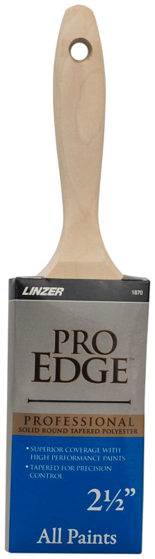 LINZER Linzer 1870-2.5 Paint Brush, 2-1/2 in W, Nylon/Polyester Bristle, Beaver Tail Handle PAINT LINZER