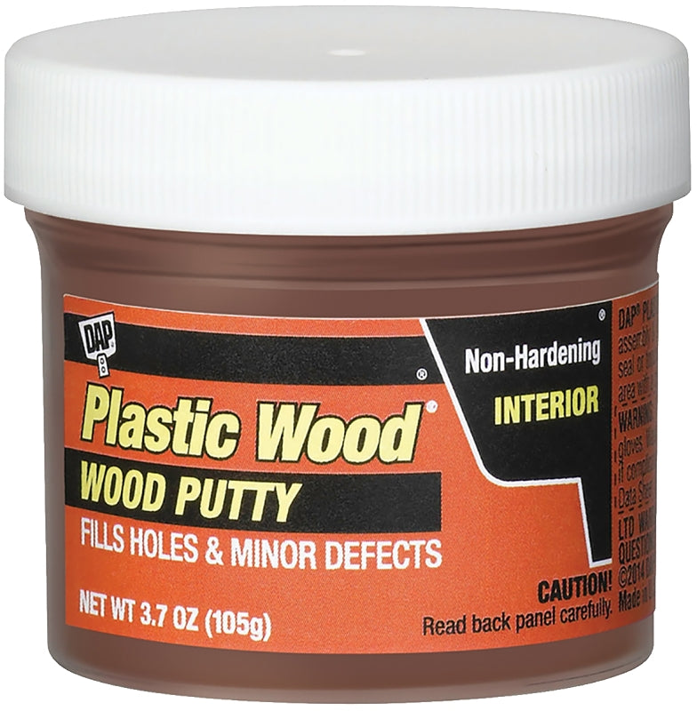 DAP DAP Plastic Wood 21262 Wood Putty, Paste, Mild, Pleasant, Red Oak, 3.7 oz PAINT DAP