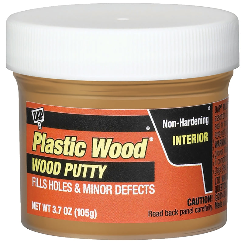 DAP DAP 7079821276 Wood Putty, Solid, Mild, Pleasant, Natural Oak, 3.7 oz, Tub PAINT DAP