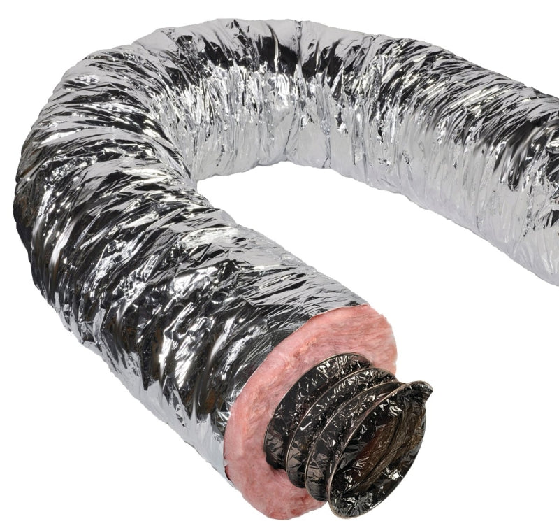 MASTER FLOW Master Flow F6IFD10X300 Insulated Flexible Duct, 10 in, 25 ft L, Fiberglass, Silver PLUMBING, HEATING & VENTILATION MASTER FLOW   