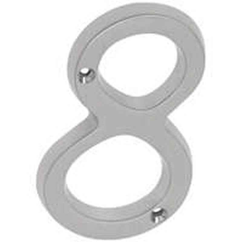 SCHLAGE BUILDERS HARDWARE NUMBER HOUSE 8 SB 4IN SAT NKL HARDWARE & FARM SUPPLIES SCHLAGE BUILDERS HARDWARE