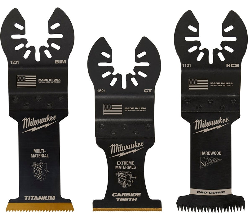 MILWAUKEE Milwaukee 49-10-9001 Blade Variety Pack, Flush Cut, Plunge, Triple-Ground Japanese Tooth, 3/SET TOOLS MILWAUKEE
