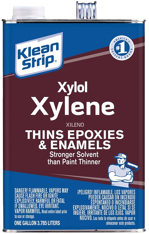 KLEAN STRIP Klean Strip GXY24 Xylene Thinner, Liquid, Pungent Aromatic, Sweet, 1 gal, Can PAINT KLEAN STRIP