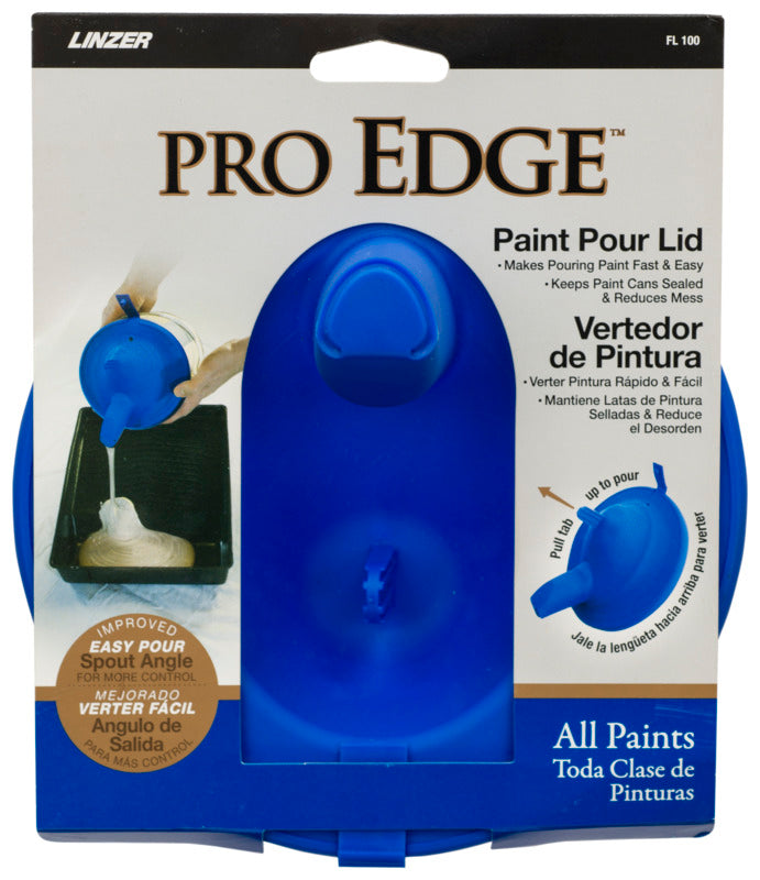 LINZER Linzer FL100 Pro Edge Paint Pour Lid, Plastic, Blue PAINT LINZER   