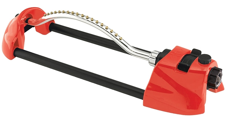 DRAMM Dramm ColorStorm 15001 Oscillating Sprinkler, 1110 to 3000 sq-ft, Rectangular, Spray Nozzle, Brass/Zinc