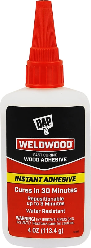 DAP DAP RapidFuse 7079800131 Instant Adhesive, Clear, 4 oz Tube PAINT DAP