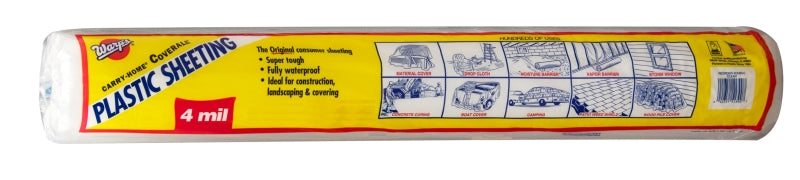 WARP'S Warp's 4CH15 Poly Film, 25 ft L, 15 ft W, 4 mil Thick, Clear HARDWARE & FARM SUPPLIES WARP'S