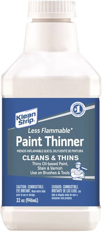 KLEAN STRIP Klean Strip QKPT250SC Paint Thinner, Liquid, White, 1 qt, Can PAINT KLEAN STRIP