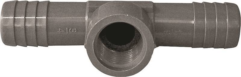 BOSHART INDUSTRIES Boshart UPVCFRT-101005 Combination Hose Reducing Tee, 1 x 1/2 in, Insert x Insert x FPT, PVC, Black PLUMBING, HEATING & VENTILATION BOSHART INDUSTRIES