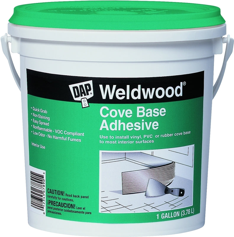 DAP DAP 25054 Cove Base Adhesive, Off-White, 1 gal, Can PAINT DAP