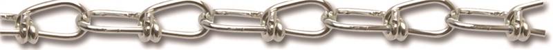 CAMPBELL CHAIN Campbell 076-2024N Double Loop Chain, #2/0, 250 ft L, 255 lb Working Load, Carbon Steel, Zinc HARDWARE & FARM SUPPLIES CAMPBELL CHAIN   