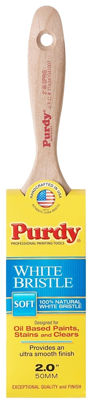 PURDY Purdy 144380420 Flat Trim Paint Brush, 2 in W, China Bristle, Beavertail Handle PAINT PURDY