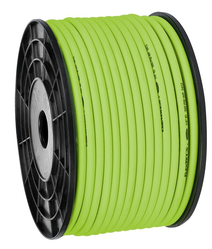 FLEXZILLA Flexzilla HFZ14250YW Air Hose, 1/4 in ID, 250 ft L, 300 psi Pressure, Polymer, Green TOOLS FLEXZILLA