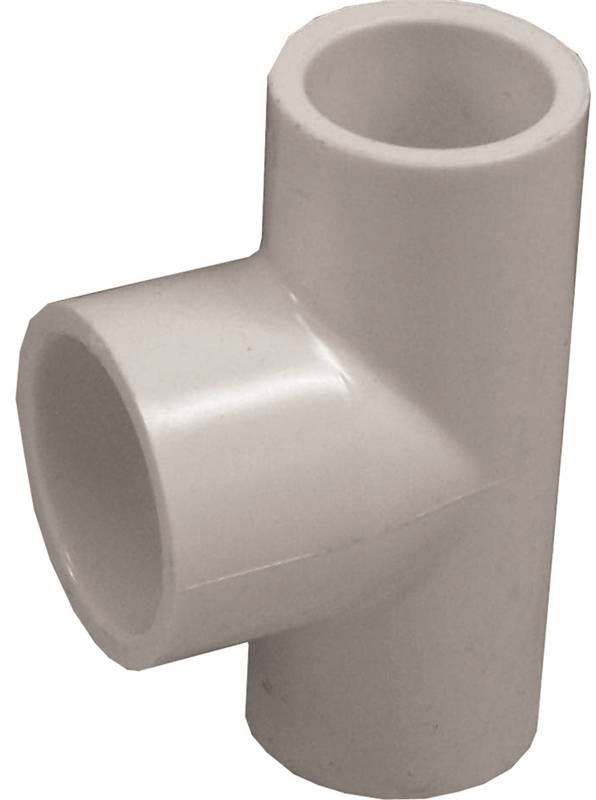IPEX USA LLC-CANPLAS IPEX 435789 Reducing Pipe Tee, 1/2 x 1/2 x 3/4 in, Slip x Slip x Slip, PVC, White, SCH 40 Schedule LAWN & GARDEN IPEX USA LLC-CANPLAS
