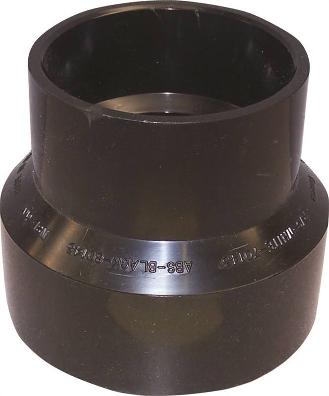 IPEX USA LLC-CANPLAS Canplas 103022BC Reducing Pipe Coupling, 2 x 1-1/2 in, Hub, ABS, Black, 40 Schedule LAWN & GARDEN IPEX USA LLC-CANPLAS