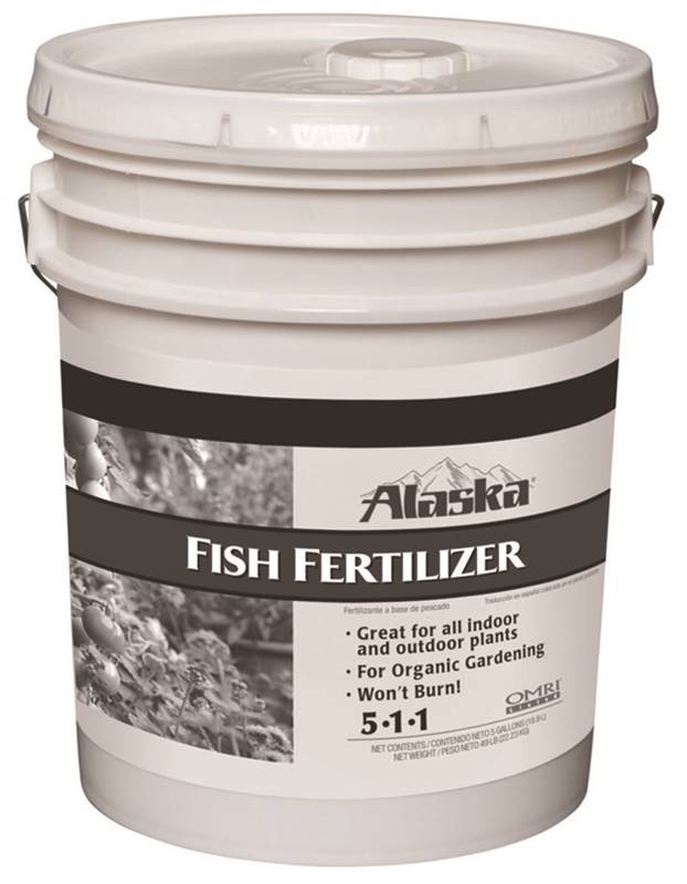 ALASKA Alaska 9301205 Fish Fertilizer, 5 gal Pail, Liquid, 5-1-1 N-P-K Ratio