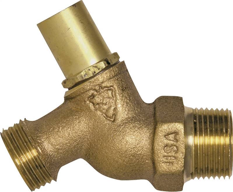 ARROWHEAD Arrowhead Brass 351LSLF Hose Bibb, 3 in L, 3/4 x 3/4 in, MIP x Hose, 8 to 9 gpm, Rough, 125 psi, Brass Body PLUMBING, HEATING & VENTILATION ARROWHEAD
